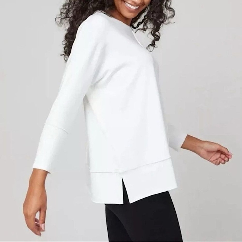 Spanx Perfect Length Dolman 3/4 Sleeve Sweatshirt Size Medium
